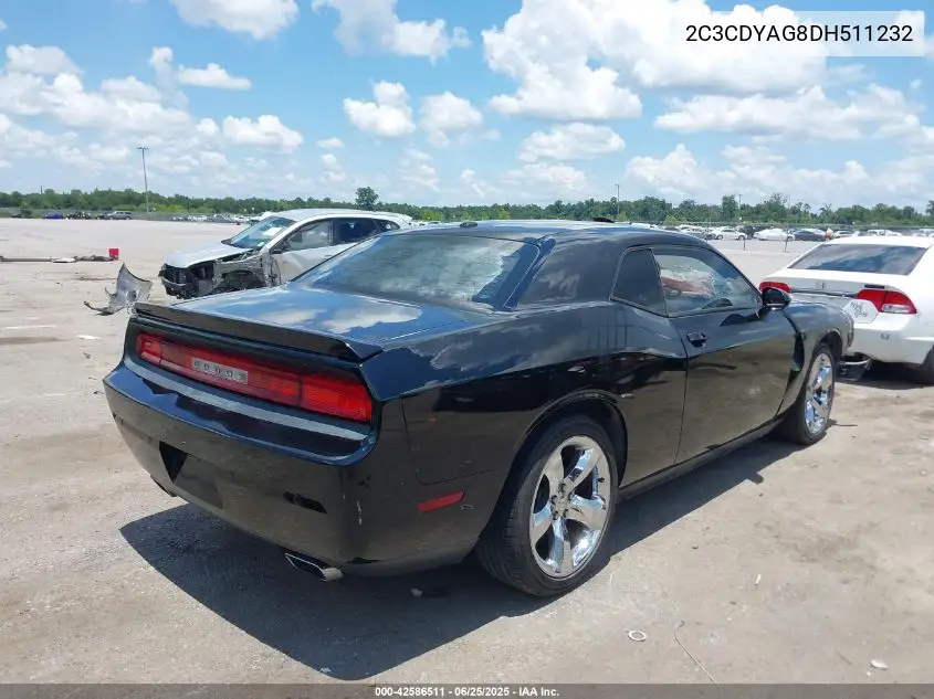 2013 Dodge Challenger Sxt Plus VIN: 2C3CDYAG8DH511232 Lot: 42586511