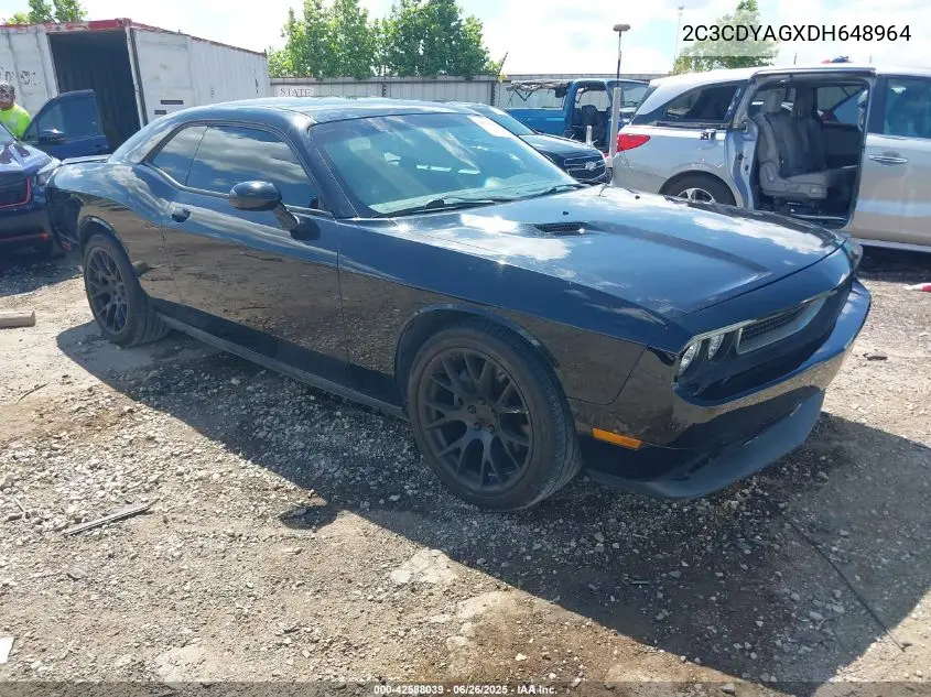 2013 Dodge Challenger Sxt VIN: 2C3CDYAGXDH648964 Lot: 42588039