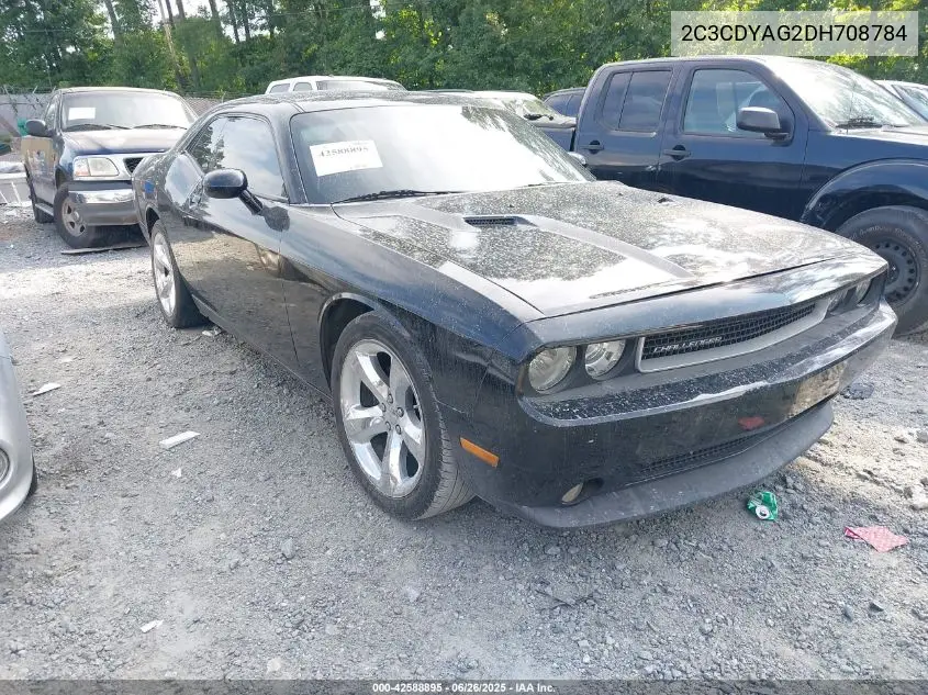 2013 Dodge Challenger Sxt VIN: 2C3CDYAG2DH708784 Lot: 42588895