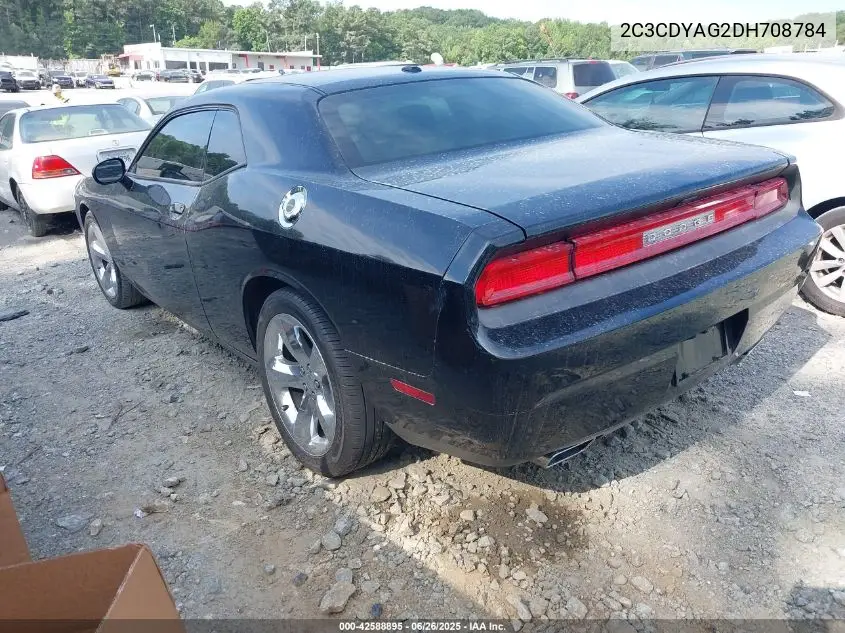 2013 Dodge Challenger Sxt VIN: 2C3CDYAG2DH708784 Lot: 42588895