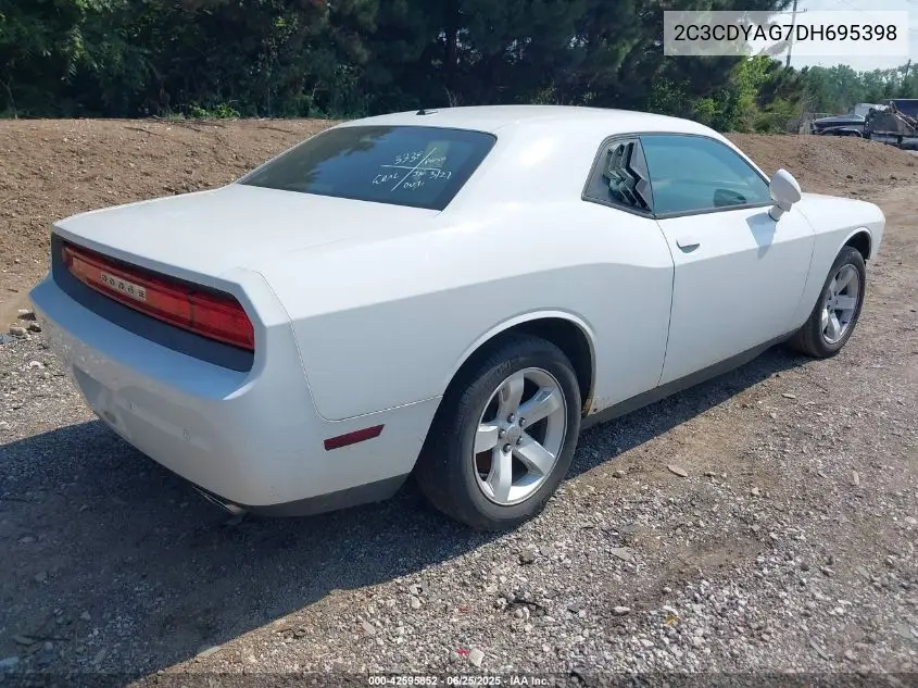2013 Dodge Challenger Sxt Plus VIN: 2C3CDYAG7DH695398 Lot: 42595852