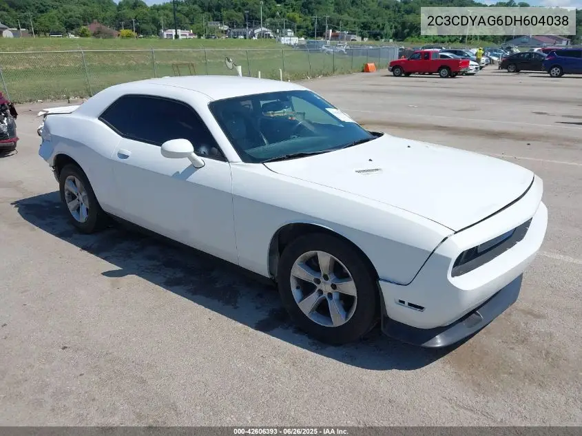 2013 Dodge Challenger Sxt Plus VIN: 2C3CDYAG6DH604038 Lot: 42606393