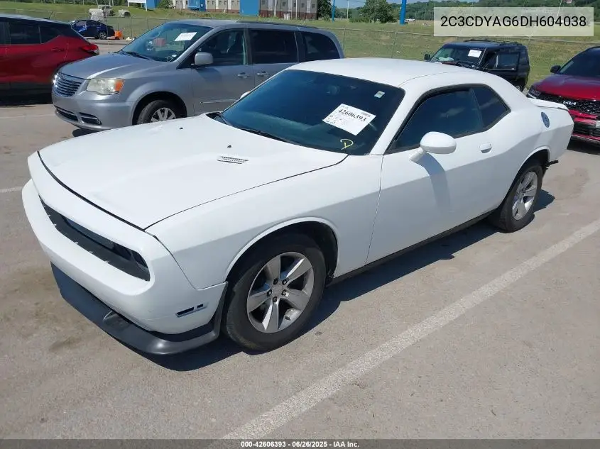 2013 Dodge Challenger Sxt Plus VIN: 2C3CDYAG6DH604038 Lot: 42606393