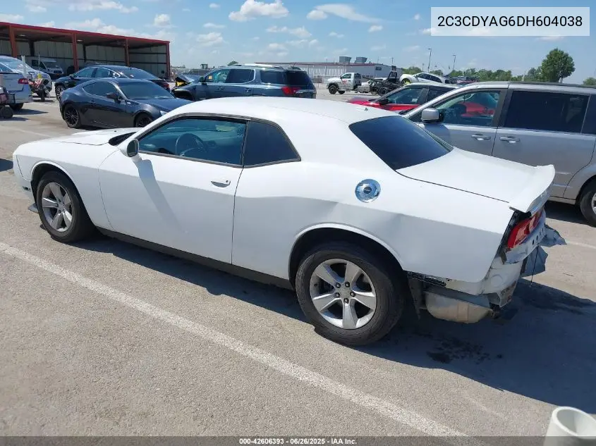 2013 Dodge Challenger Sxt Plus VIN: 2C3CDYAG6DH604038 Lot: 42606393