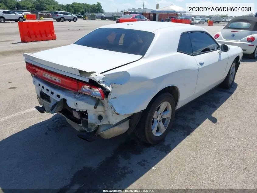 2013 Dodge Challenger Sxt Plus VIN: 2C3CDYAG6DH604038 Lot: 42606393