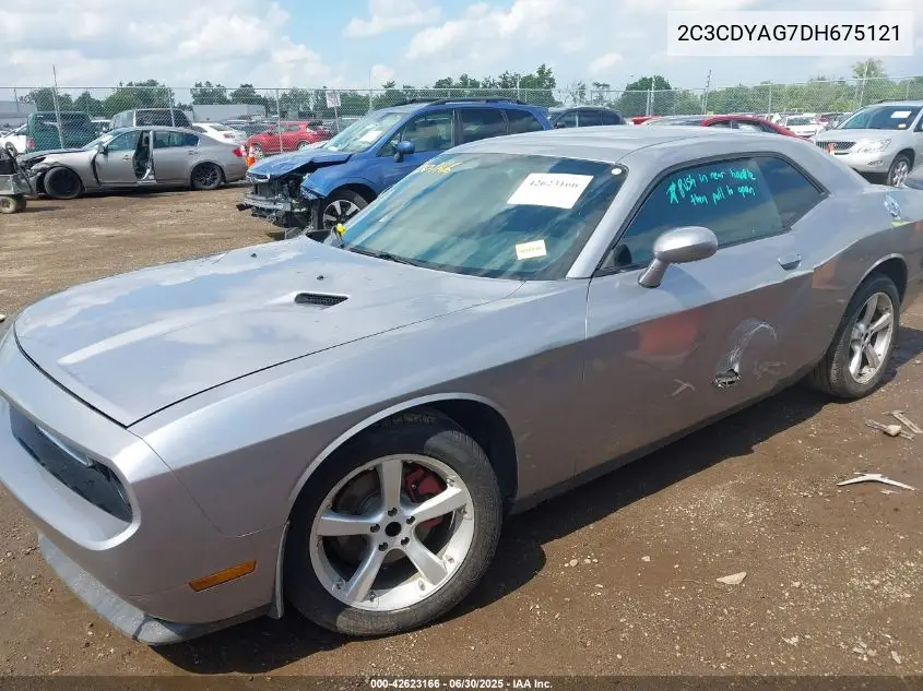 2013 Dodge Challenger Sxt VIN: 2C3CDYAG7DH675121 Lot: 42623166