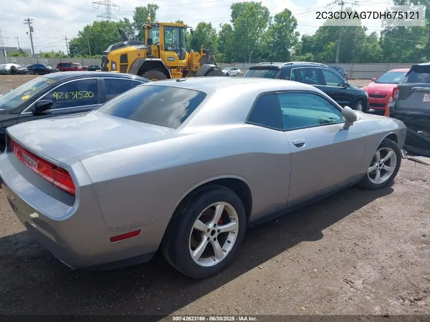 2013 Dodge Challenger Sxt VIN: 2C3CDYAG7DH675121 Lot: 42623166