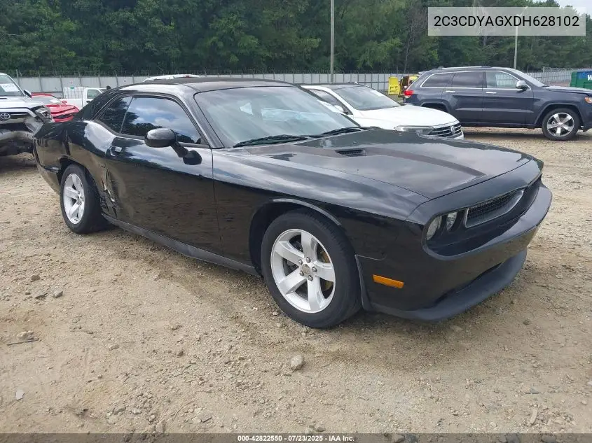 2013 Dodge Challenger Sxt VIN: 2C3CDYAGXDH628102 Lot: 42822550