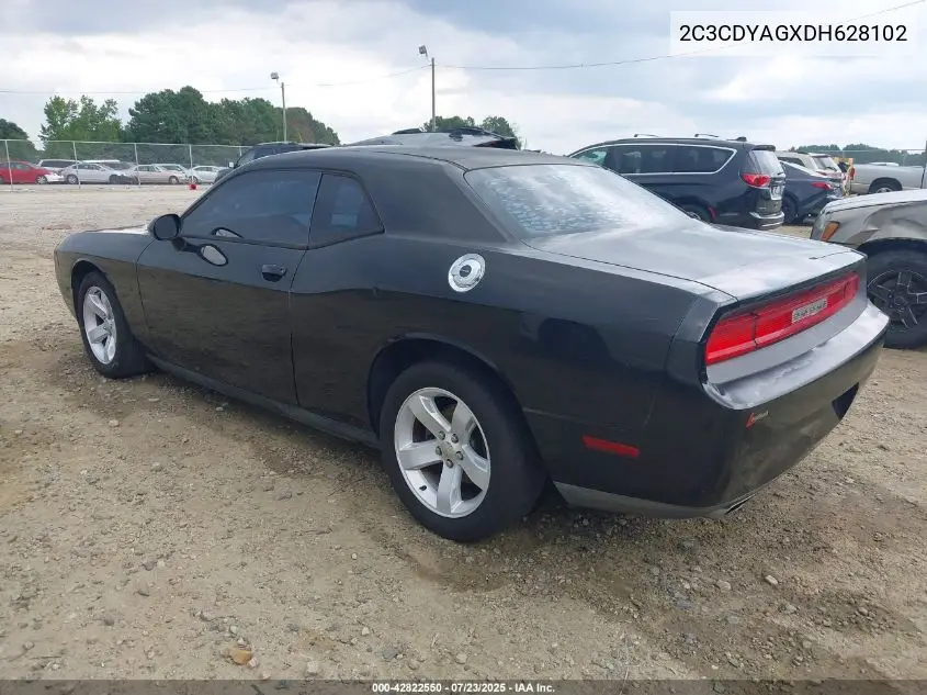 2013 Dodge Challenger Sxt VIN: 2C3CDYAGXDH628102 Lot: 42822550