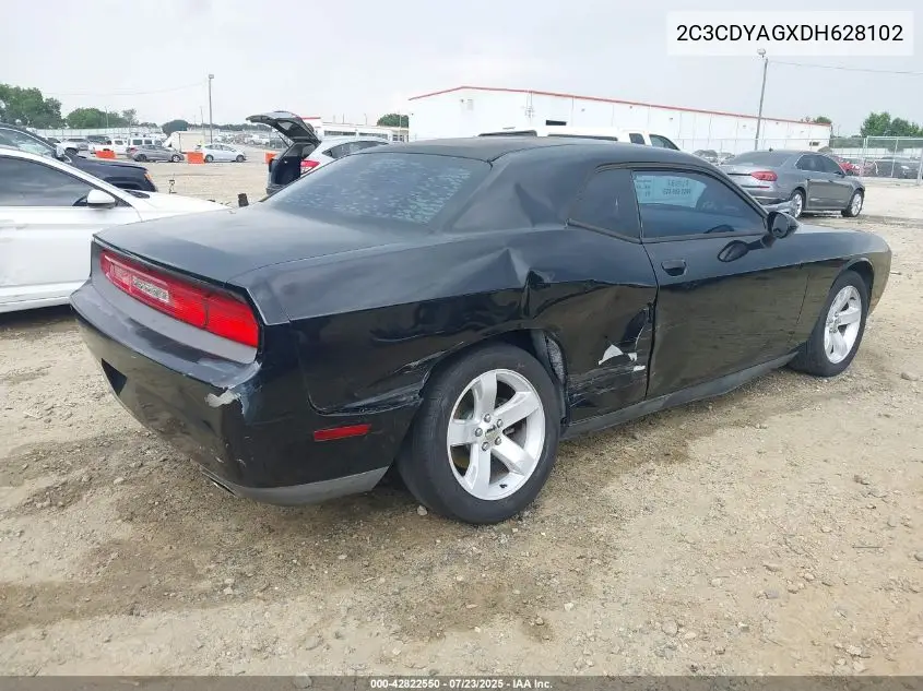 2013 Dodge Challenger Sxt VIN: 2C3CDYAGXDH628102 Lot: 42822550