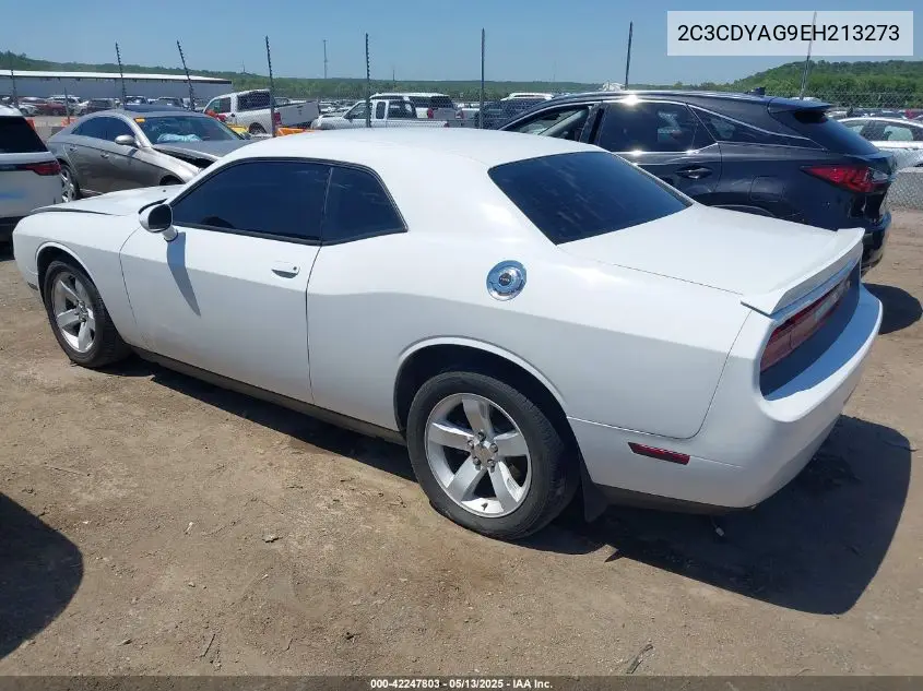 2014 Dodge Challenger Sxt VIN: 2C3CDYAG9EH213273 Lot: 42247803