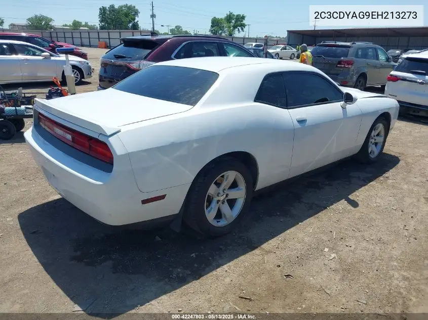 2014 Dodge Challenger Sxt VIN: 2C3CDYAG9EH213273 Lot: 42247803