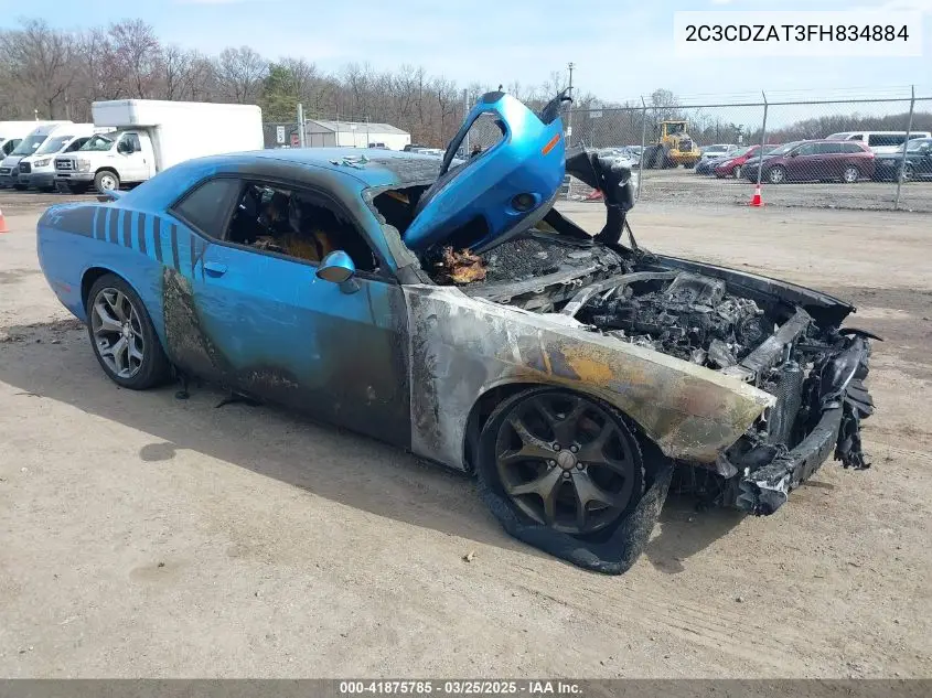 2015 Dodge Challenger R/T VIN: 2C3CDZAT3FH834884 Lot: 41875785