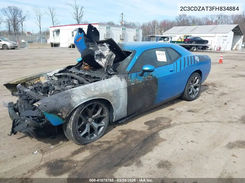 2015 Dodge Challenger R/T VIN: 2C3CDZAT3FH834884 Lot: 41875785