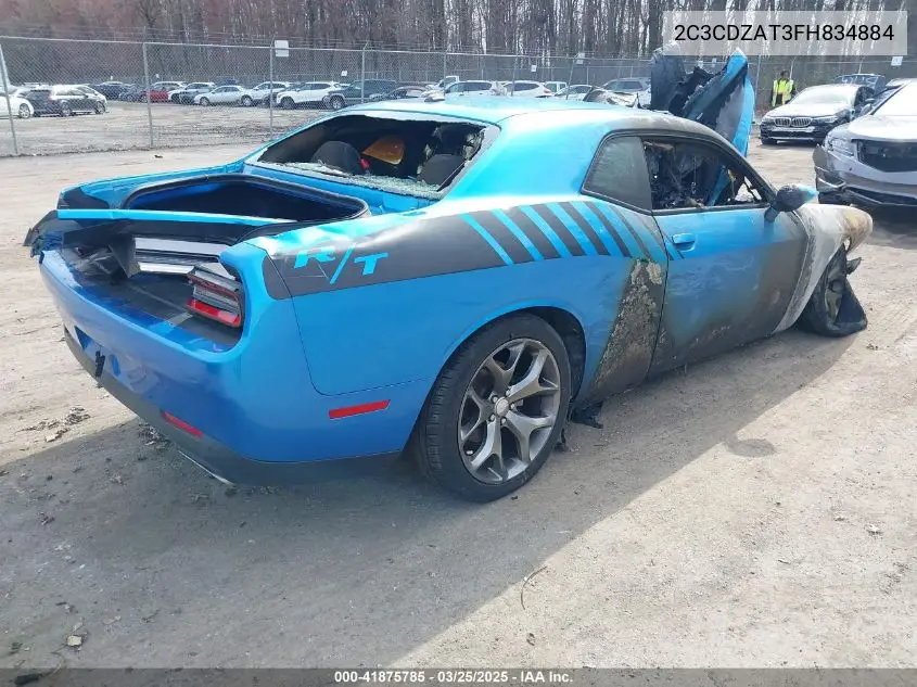 2015 Dodge Challenger R/T VIN: 2C3CDZAT3FH834884 Lot: 41875785