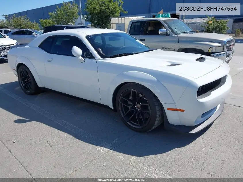 2015 Dodge Challenger R/T Scat Pack VIN: 2C3CDZFJ8FH747554 Lot: 42261224