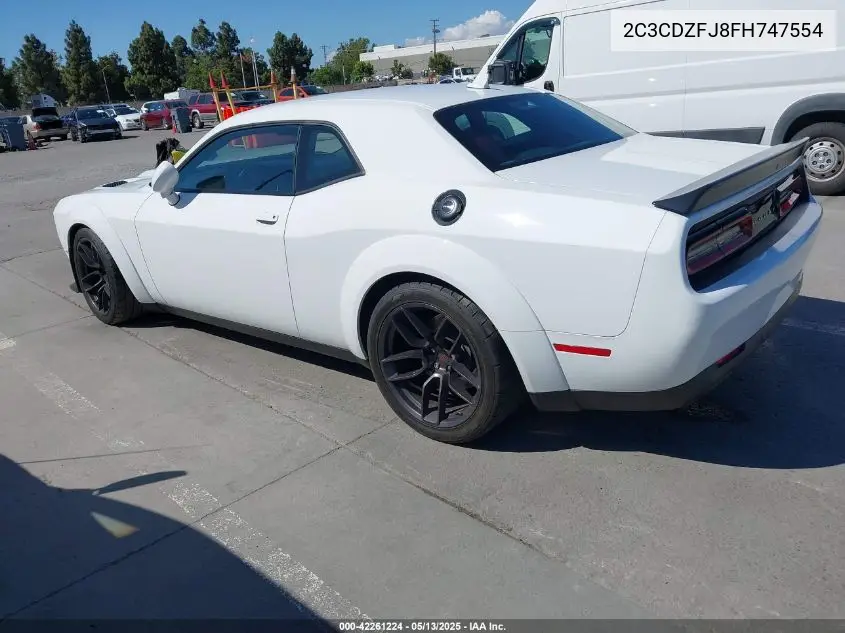 2015 Dodge Challenger R/T Scat Pack VIN: 2C3CDZFJ8FH747554 Lot: 42261224