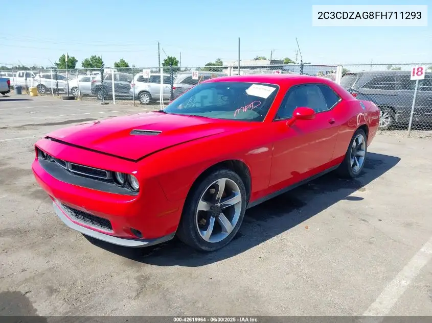 2015 Dodge Challenger Sxt VIN: 2C3CDZAG8FH711293 Lot: 42619964