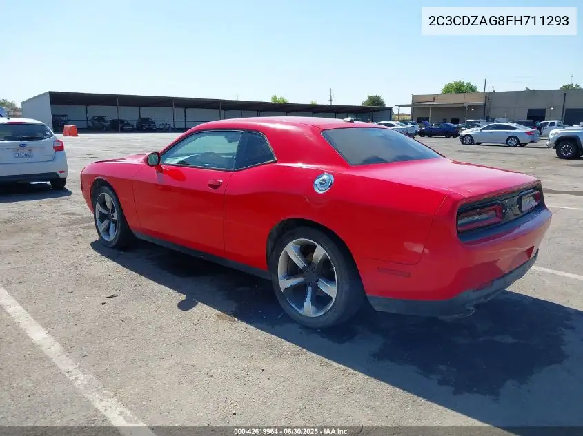 2015 Dodge Challenger Sxt VIN: 2C3CDZAG8FH711293 Lot: 42619964