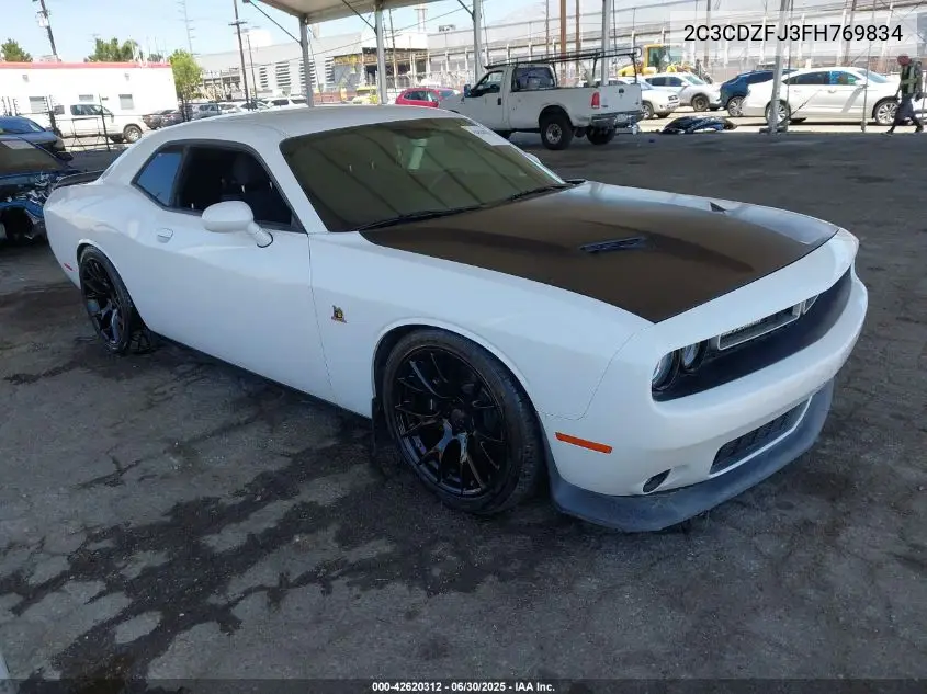 2015 Dodge Challenger R/T Scat Pack VIN: 2C3CDZFJ3FH769834 Lot: 42620312