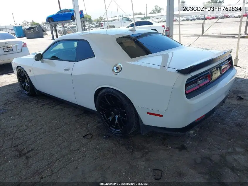 2015 Dodge Challenger R/T Scat Pack VIN: 2C3CDZFJ3FH769834 Lot: 42620312
