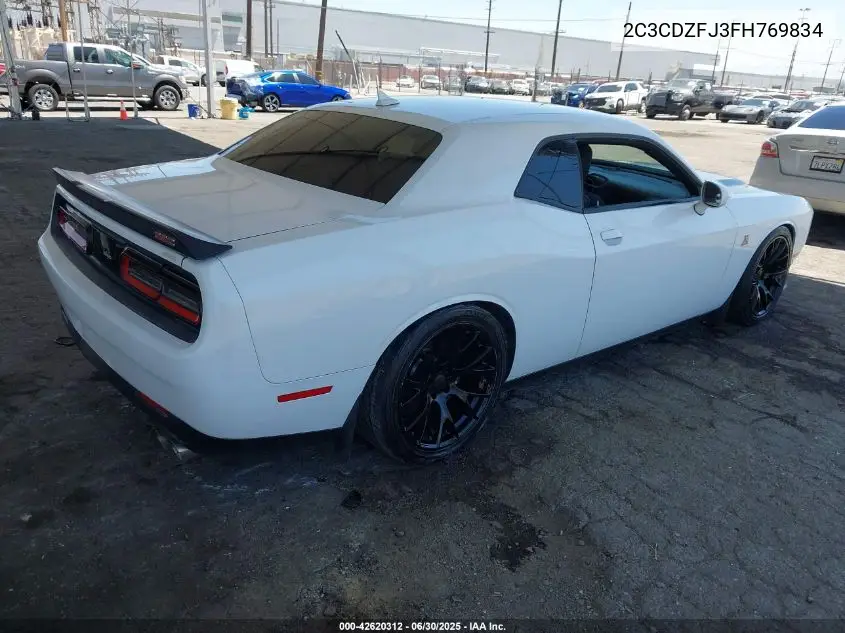 2015 Dodge Challenger R/T Scat Pack VIN: 2C3CDZFJ3FH769834 Lot: 42620312