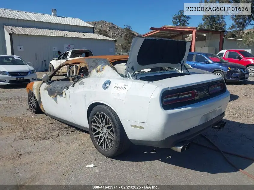 2016 Dodge Challenger Sxt VIN: 2C3CDZAG6GH101636 Lot: 41642971