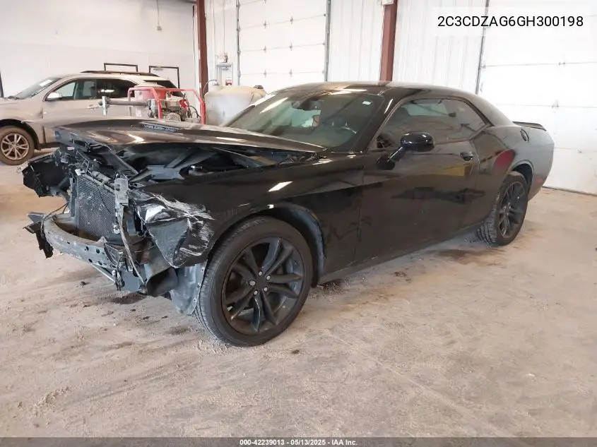 2016 Dodge Challenger Sxt VIN: 2C3CDZAG6GH300198 Lot: 42239013