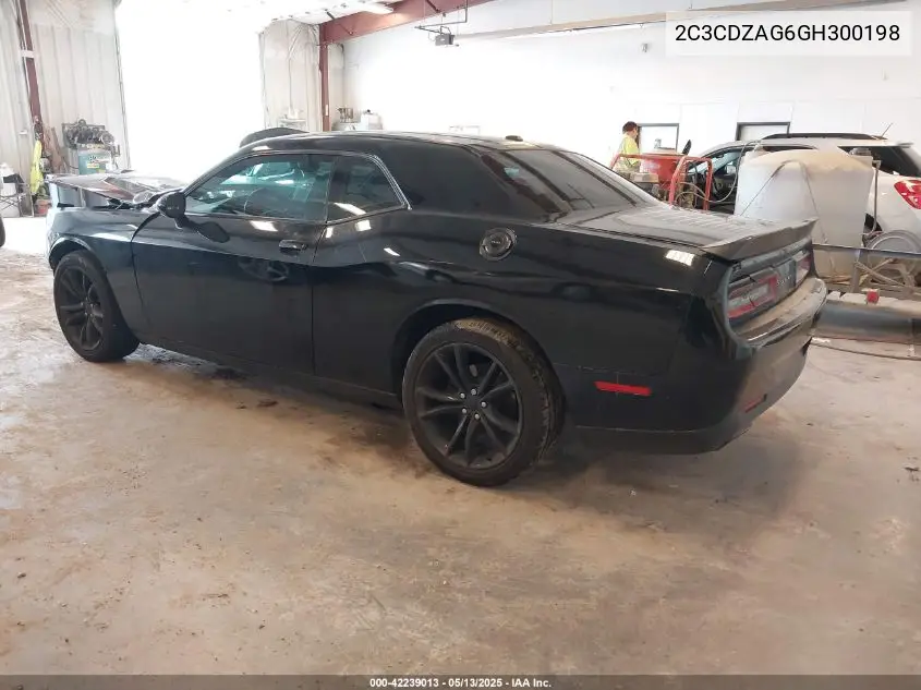 2016 Dodge Challenger Sxt VIN: 2C3CDZAG6GH300198 Lot: 42239013