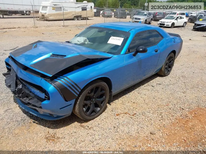 2016 Dodge Challenger Sxt Plus VIN: 2C3CDZAG9GH236853 Lot: 42621983