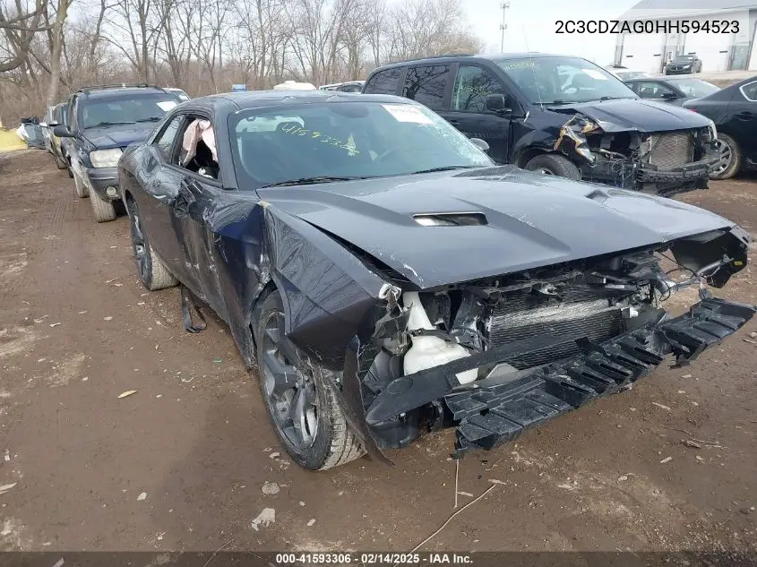2017 Dodge Challenger Sxt VIN: 2C3CDZAG0HH594523 Lot: 41593306
