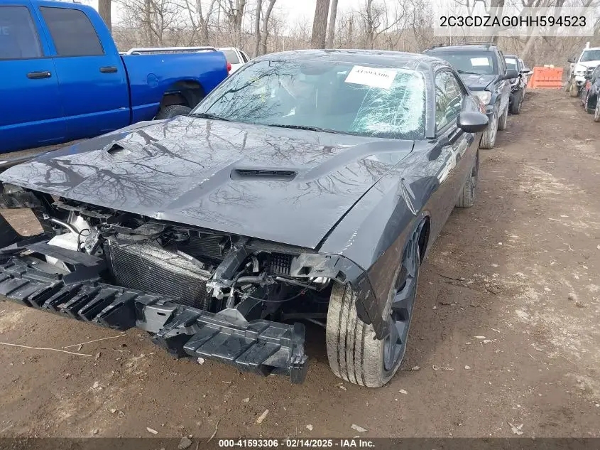 2017 Dodge Challenger Sxt VIN: 2C3CDZAG0HH594523 Lot: 41593306