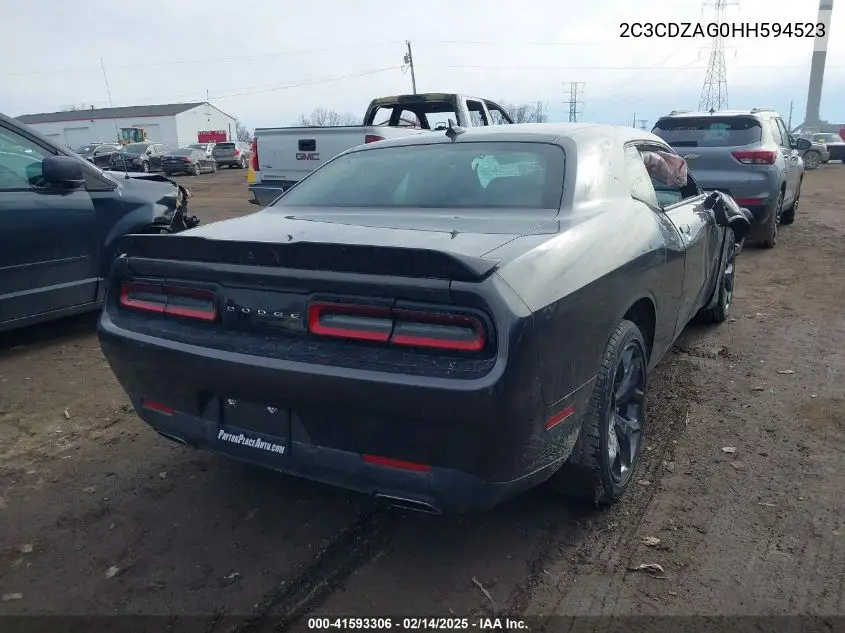 2017 Dodge Challenger Sxt VIN: 2C3CDZAG0HH594523 Lot: 41593306