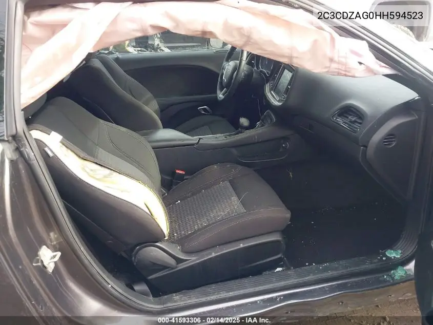 2017 Dodge Challenger Sxt VIN: 2C3CDZAG0HH594523 Lot: 41593306