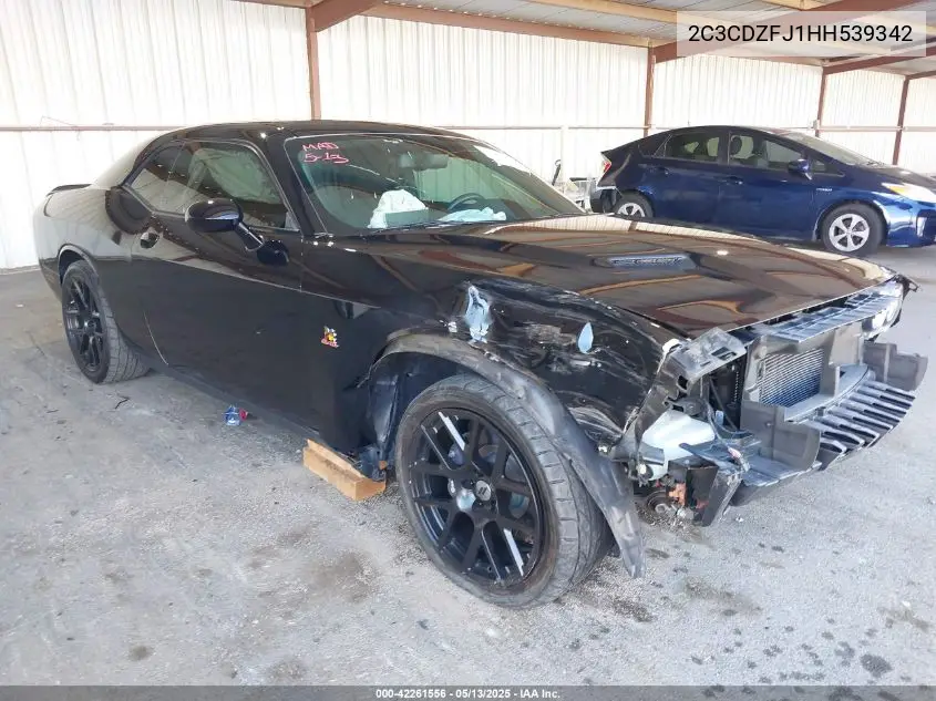 2017 Dodge Challenger R/T Scat Pack VIN: 2C3CDZFJ1HH539342 Lot: 42261556