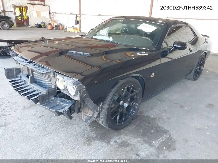 2017 Dodge Challenger R/T Scat Pack VIN: 2C3CDZFJ1HH539342 Lot: 42261556