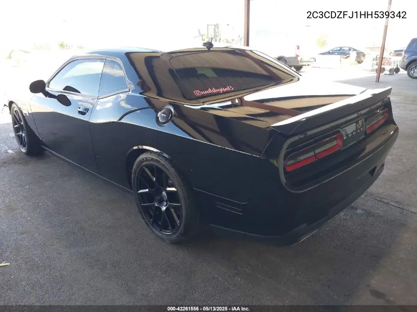 2017 Dodge Challenger R/T Scat Pack VIN: 2C3CDZFJ1HH539342 Lot: 42261556