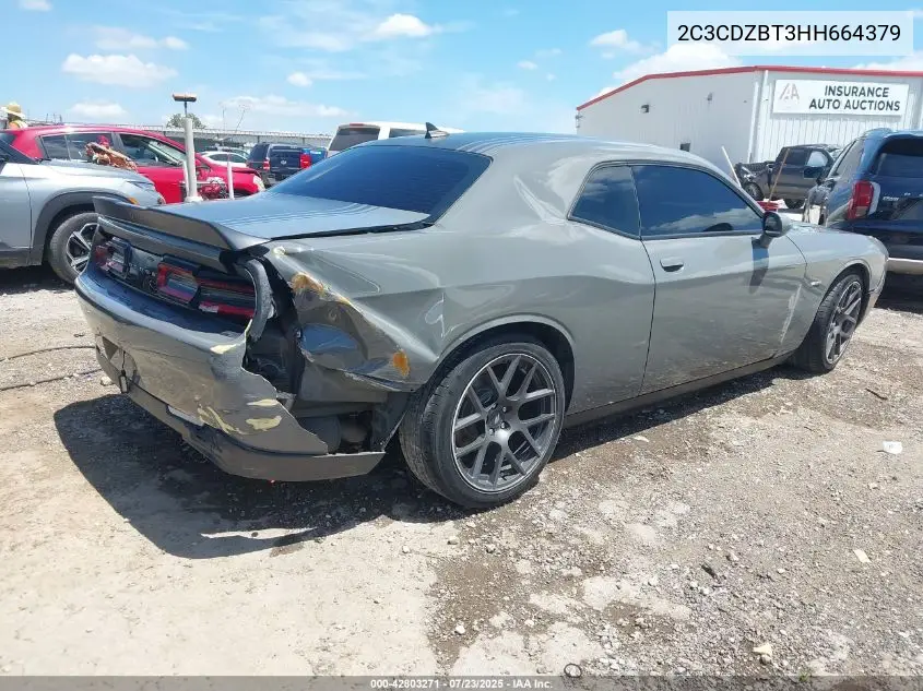 2017 Dodge Challenger R/T Shaker VIN: 2C3CDZBT3HH664379 Lot: 42803271