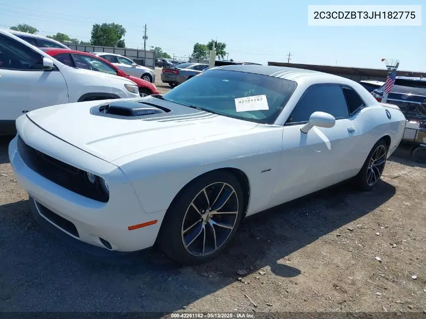 2018 Dodge Challenger R/T Shaker VIN: 2C3CDZBT3JH182775 Lot: 42251182