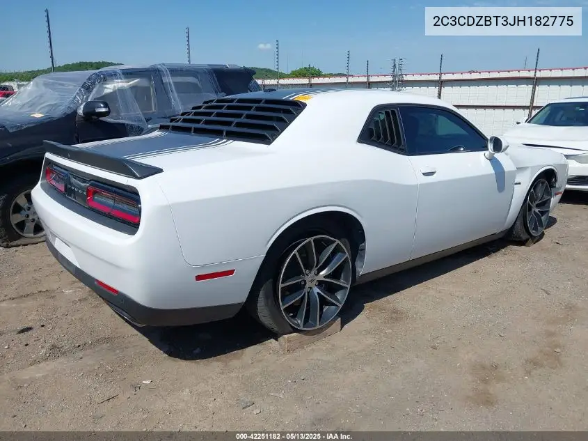 2018 Dodge Challenger R/T Shaker VIN: 2C3CDZBT3JH182775 Lot: 42251182