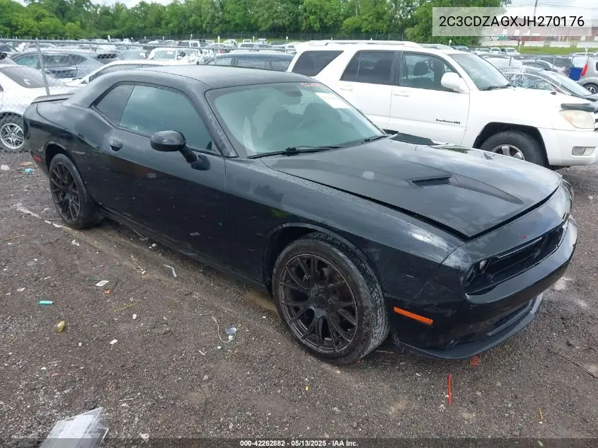 2018 Dodge Challenger Sxt VIN: 2C3CDZAGXJH270176 Lot: 42262882