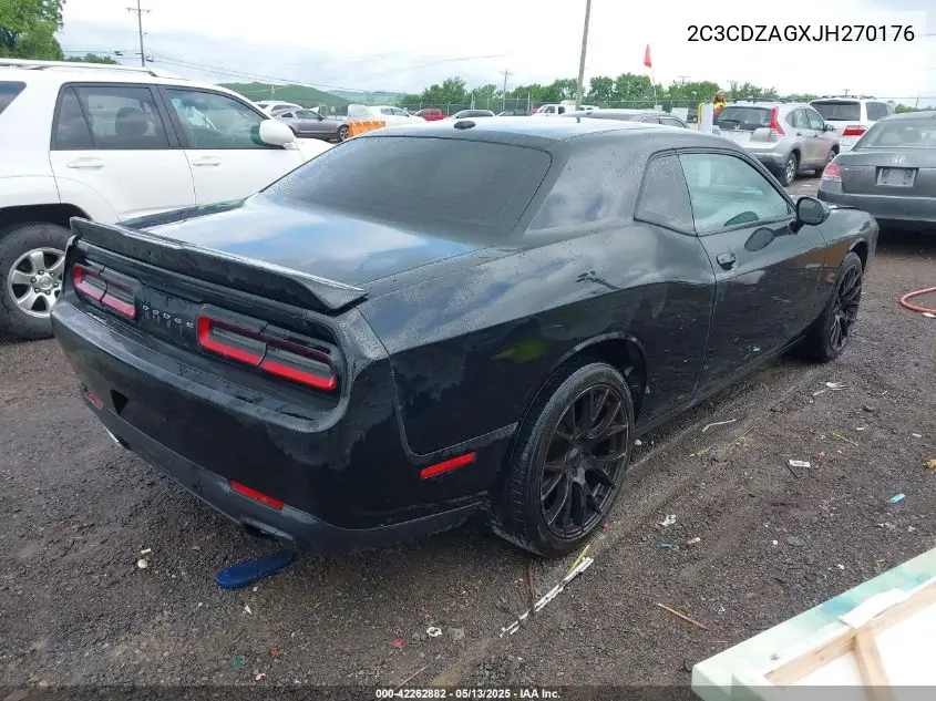 2018 Dodge Challenger Sxt VIN: 2C3CDZAGXJH270176 Lot: 42262882