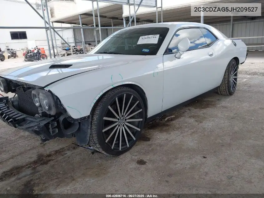 2018 Dodge Challenger Sxt Plus VIN: 2C3CDZAG5JH209527 Lot: 42606716