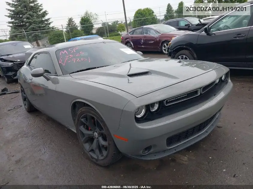 2018 Dodge Challenger Sxt VIN: 2C3CDZAG0JH199201 Lot: 42606865