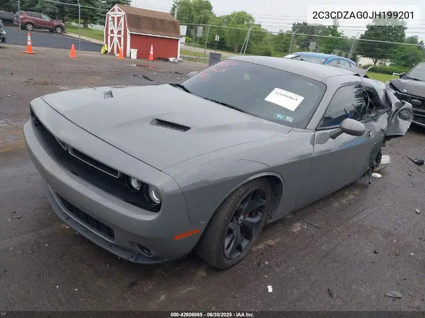 2018 Dodge Challenger Sxt VIN: 2C3CDZAG0JH199201 Lot: 42606865