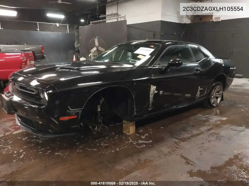2020 Dodge Challenger Sxt VIN: 2C3CDZAGXLH105554 Lot: 41618869