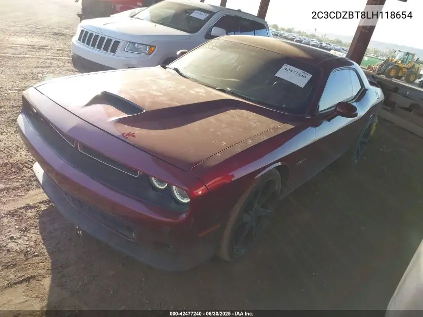 2020 Dodge Challenger R/T VIN: 2C3CDZBT8LH118654 Lot: 42477240