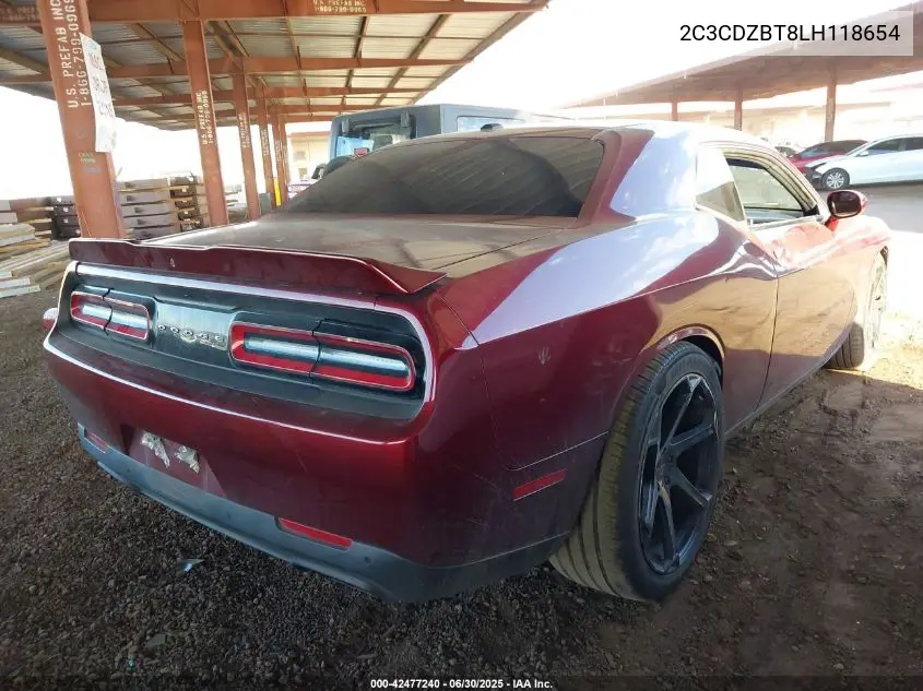 2020 Dodge Challenger R/T VIN: 2C3CDZBT8LH118654 Lot: 42477240