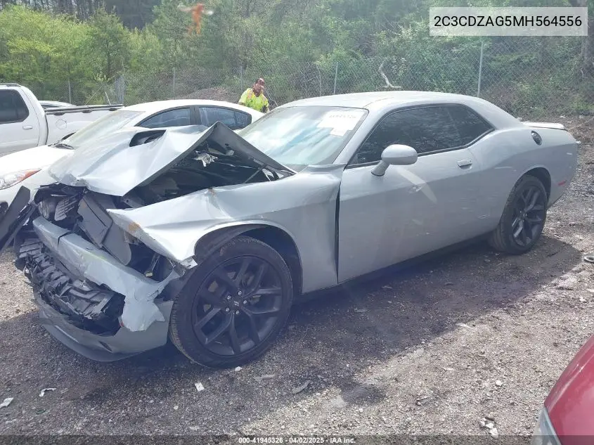 2021 Dodge Challenger Sxt VIN: 2C3CDZAG5MH564556 Lot: 41945326