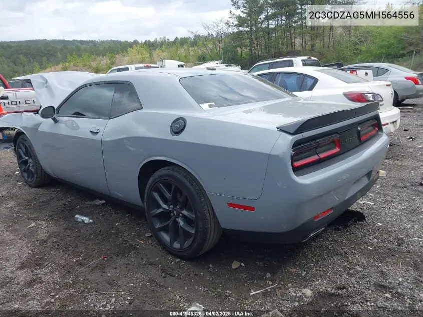 2021 Dodge Challenger Sxt VIN: 2C3CDZAG5MH564556 Lot: 41945326